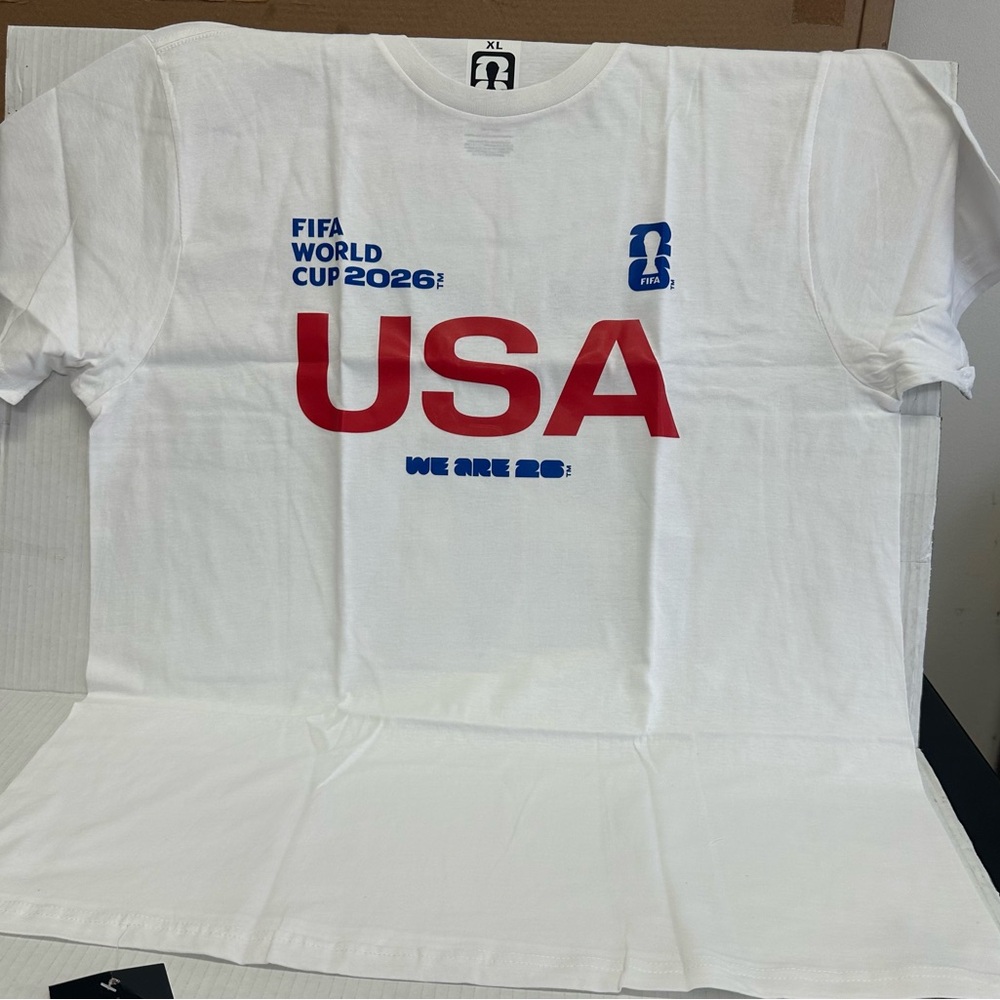 USA World Cup 2026 Graphic Tee - White/Red